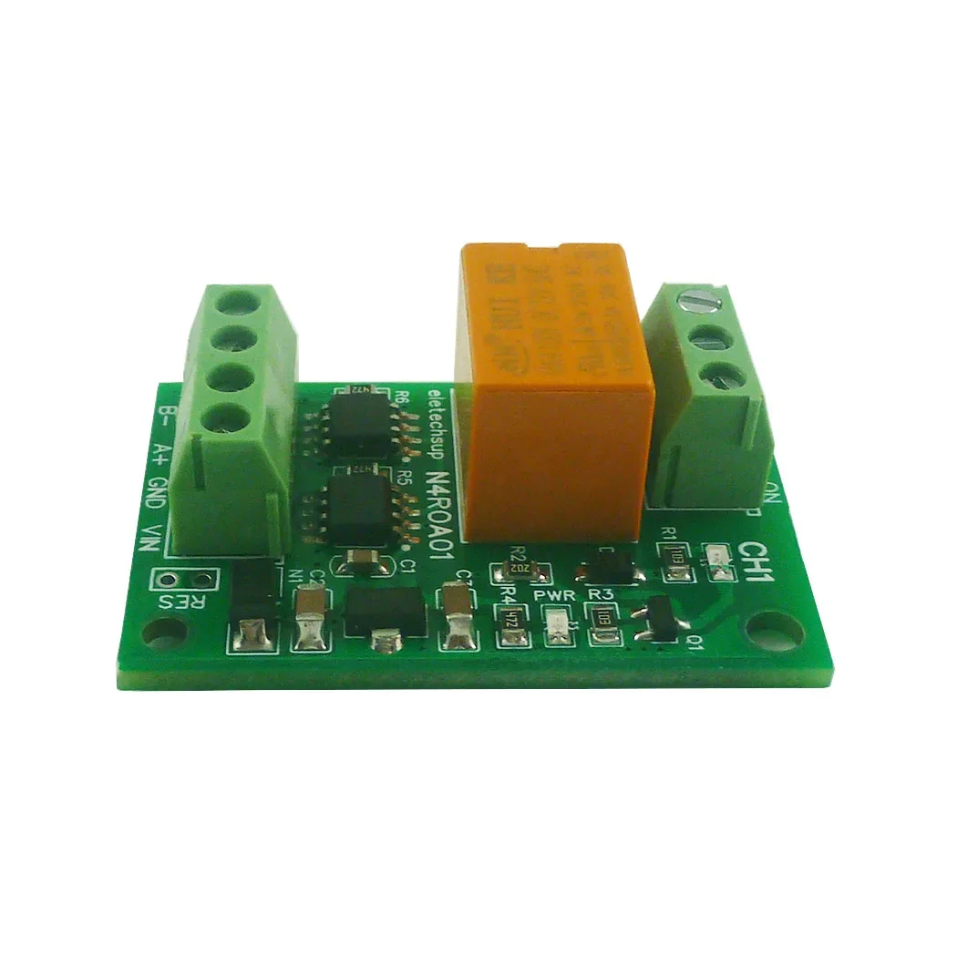 N4roa01 3a Kleine Micro Stroomverbruik Rs485 Relay Module Modbus Rtu