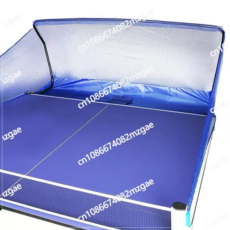 Movable Table Tennis Ball Net Ping Pong Recycle Catcher Portable Ball Catcher Net Equipment Large Collecting Net for Practice