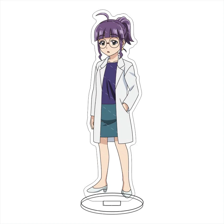 أنيمي "Kagaku x Bouken Survival!" حامل أكريليك 15 سم. Geo، Pipi هدايا العيد لتزيين سطح المكتب اللطيفة