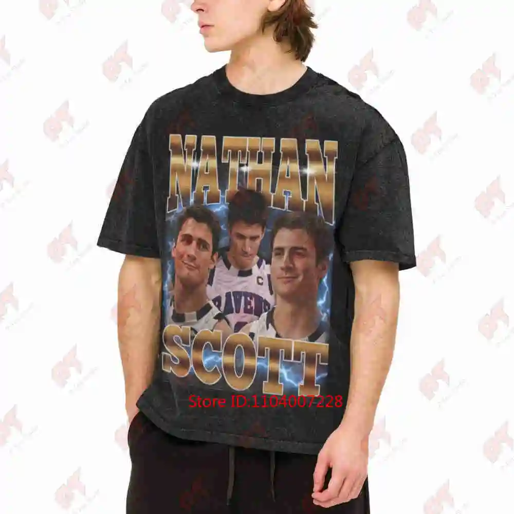 2026 Nathan Scott 90S Vintage Washed Tee Pure Cotton T-Shirt