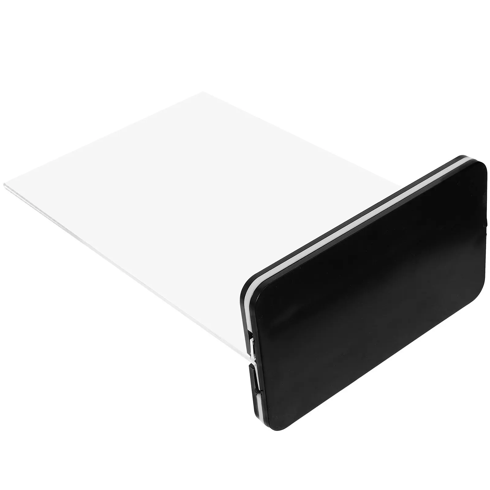 Premium Acrylic Sign Holder Desktop Display Rack Smooth Edges Stable Base Lightweight Clear Acrylic Stand for Menu Poster Price