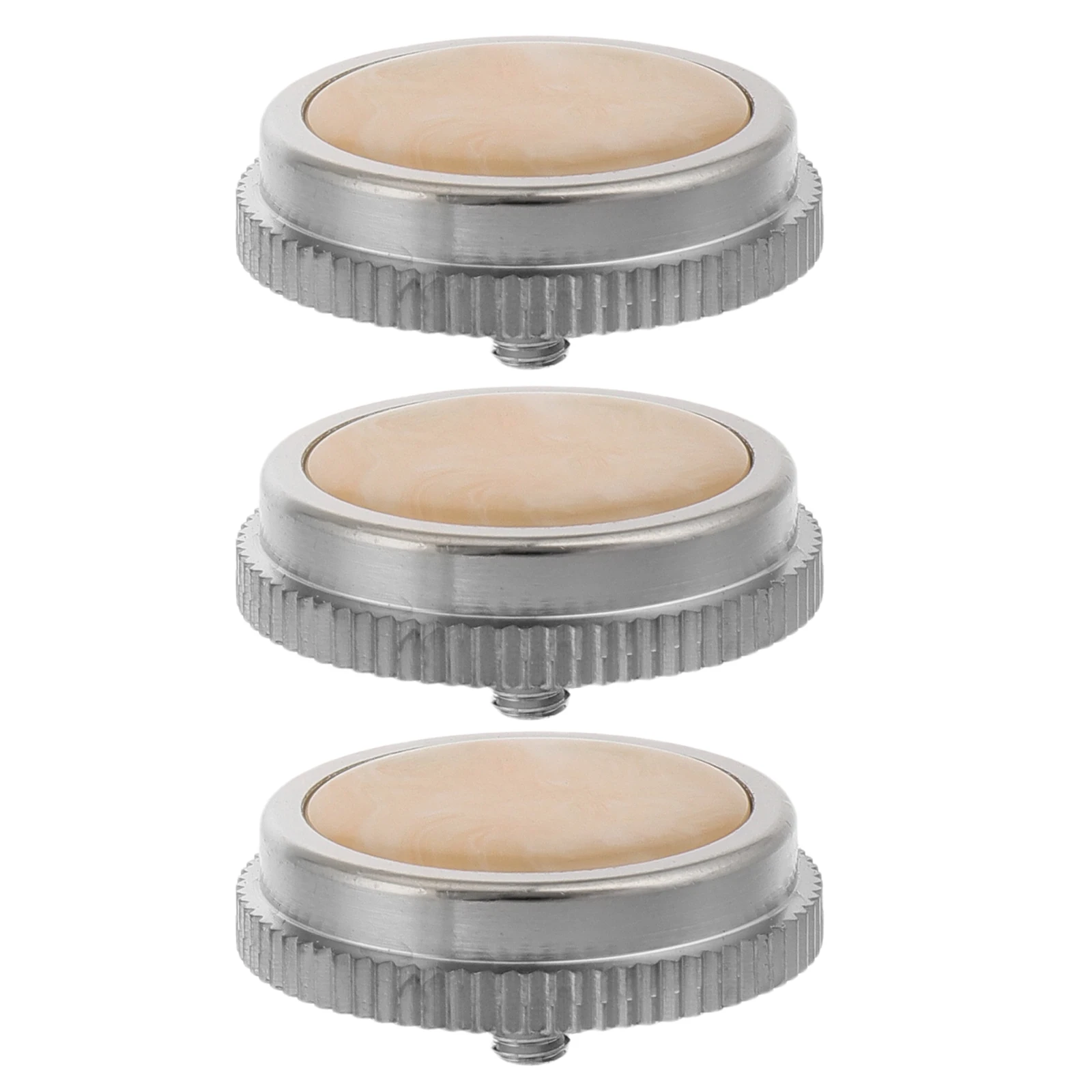 

3pcs Durable Trumpet Button Replacement Shell Inlay Snap Design Valve Finger Buttons Base For Trumpet Tuba Replacement Parts