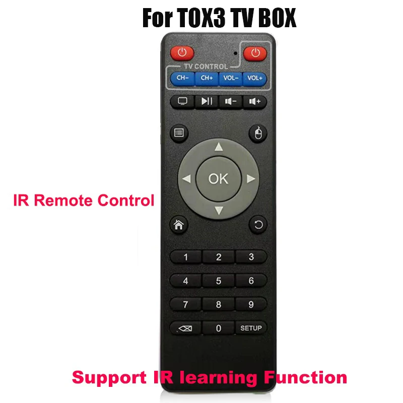 Remote Control For TOX3 Amlogic S905X4 Smart TV BOX, TOX1 Android 11 Set Top Box  Wireless IR contorller