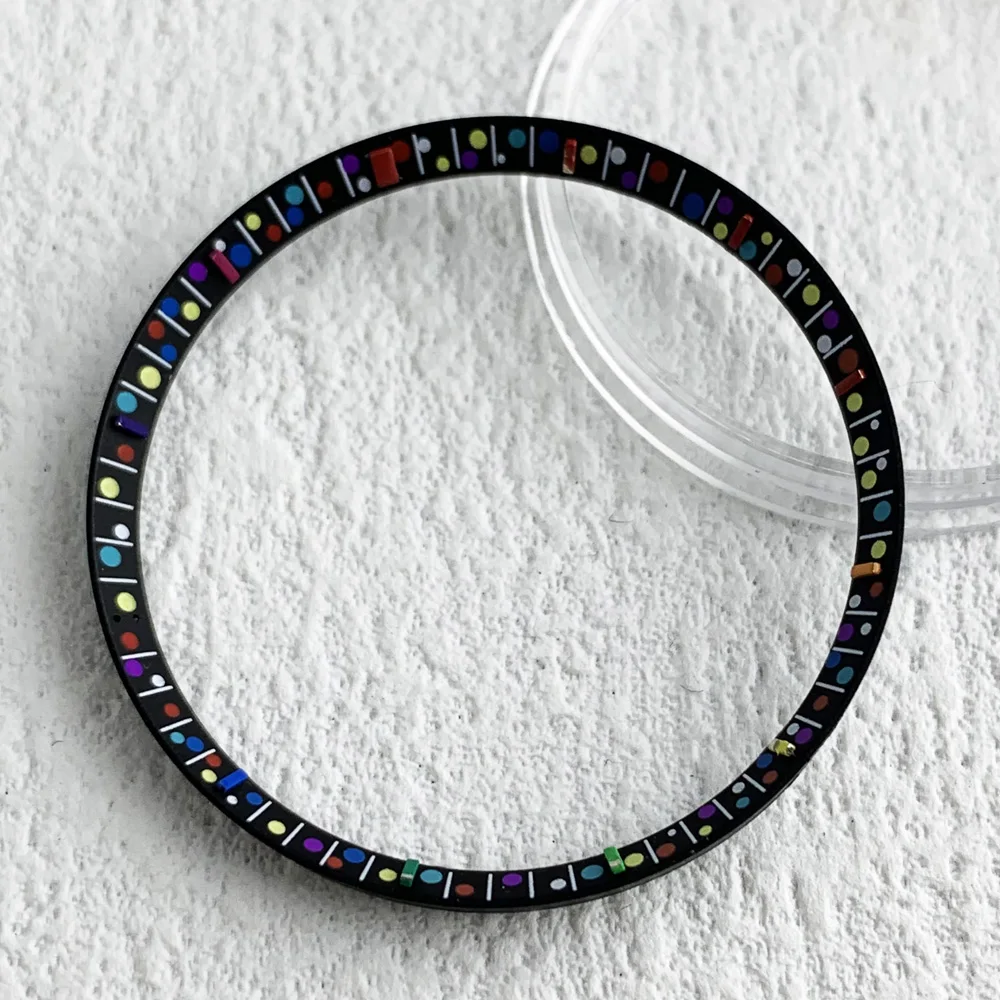 New NH35 dial 28.5mm Watch Dial for SKX007 Double Calendar Modified Dial for NH36/4R36 Movement NH35 Rainbow dial image 2