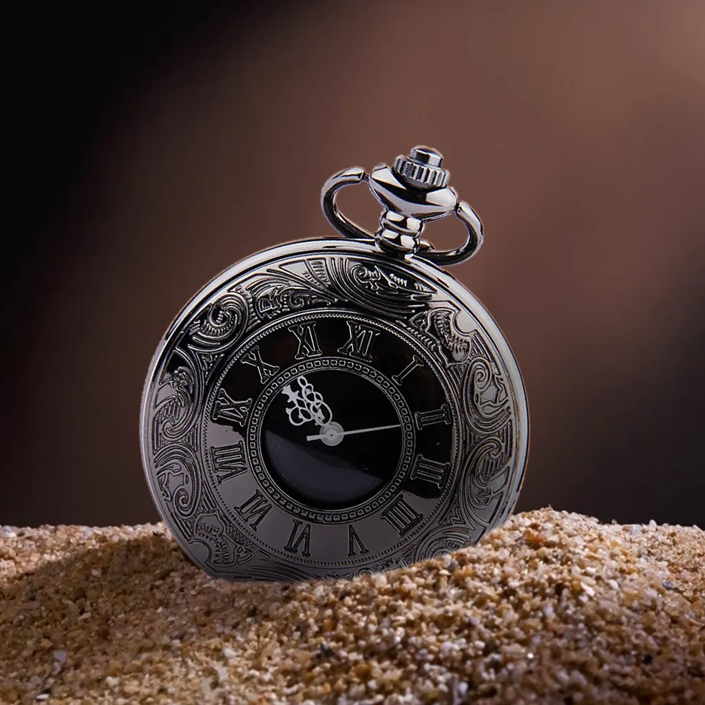 Retro Pocket Watch For Both Men And Women Retro Double Display Pocket Watch Luxury And Exquisite Quartz Watch Suitable For Gift