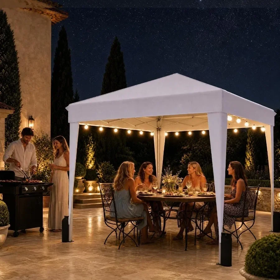 10x10 Pop Up Canopy Tent with Sidewall, Commercial