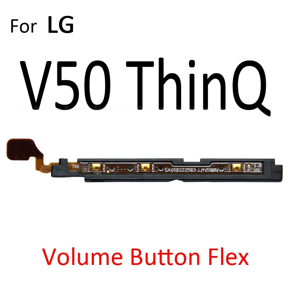 Mute Switch Volume Control Button Flex Cable For LG V20 V30 V30S Plus V35 V40 V50 V50S ThinQ Power ON OFF Key Replacement Parts