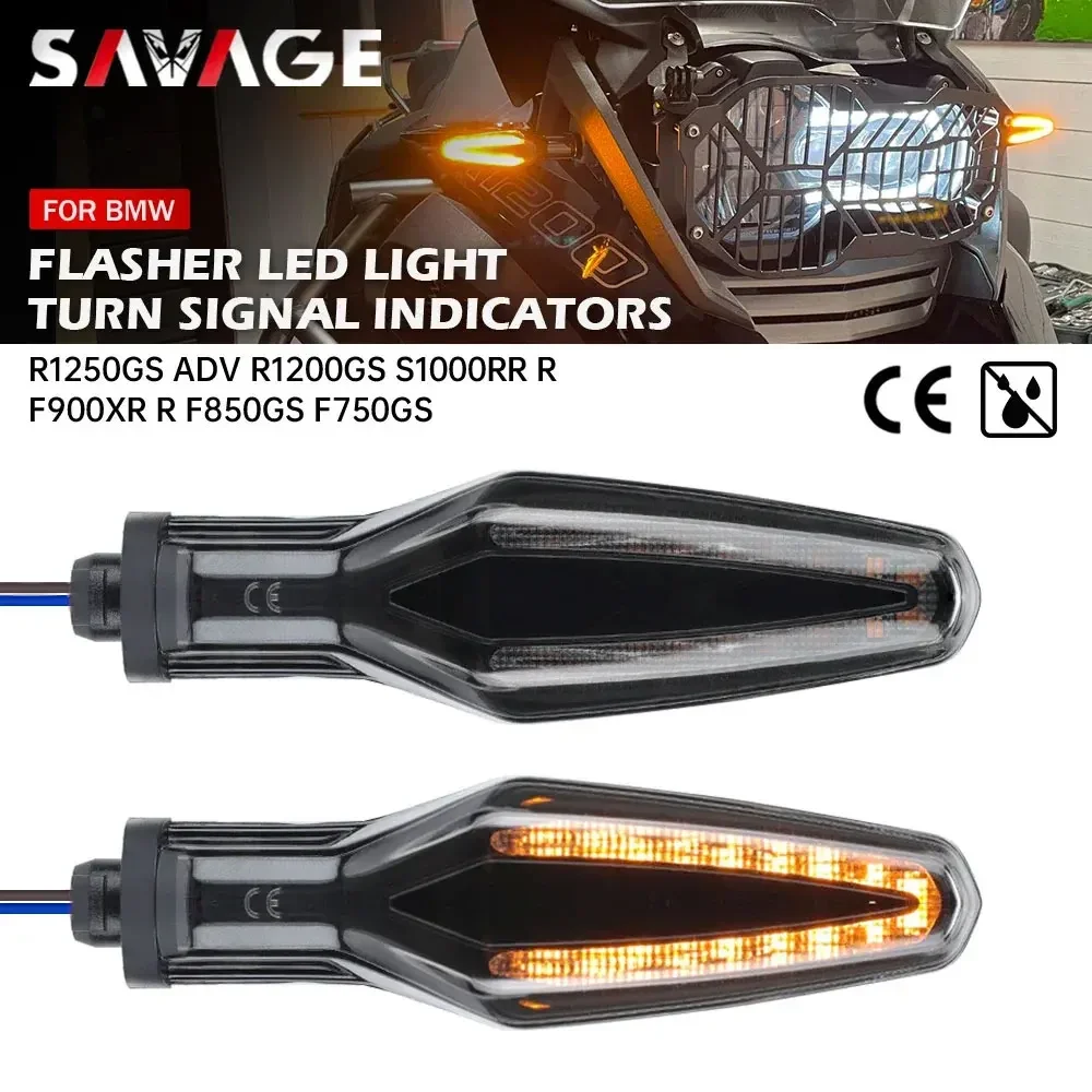 LED Turn Signal Light For BMW R1250GS LC ADV R1250 R1200 R/RS/GS R1200GS R1250RS R1250R Motorcycle Front/Rear Indicator Flashing