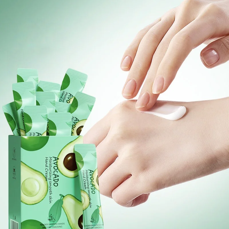20 Sticks in a Box, Avocado Moisturizing and Hydrating Hand Cream, Moisturizing and Nourishing, Hand Cream, Face Cream, Body Cream, Multi-Purpose, Individually Packaged for Easy Portability, for Daily Skin Care and Travel.