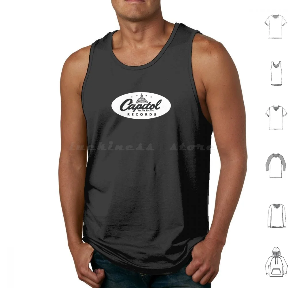 Classic Logo Of Legend Records Tank Tops Vest Sleeveless Classic Records Music Musician Capital Usa Los Angeles Pop N Roll