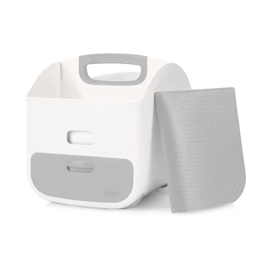 

Портативная станция для смены подгузников, органайзер для хранения подгузников со складным ковриком для пеленания, для хранения детских подгузников, салфеток и детских принадлежностей.