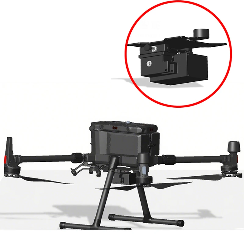 1PCS For DJI M300/M350 RC Drone Throwing Device with Built-in Battery Metal Digtal Servo Airdrop Thrower Rescue Dispenser