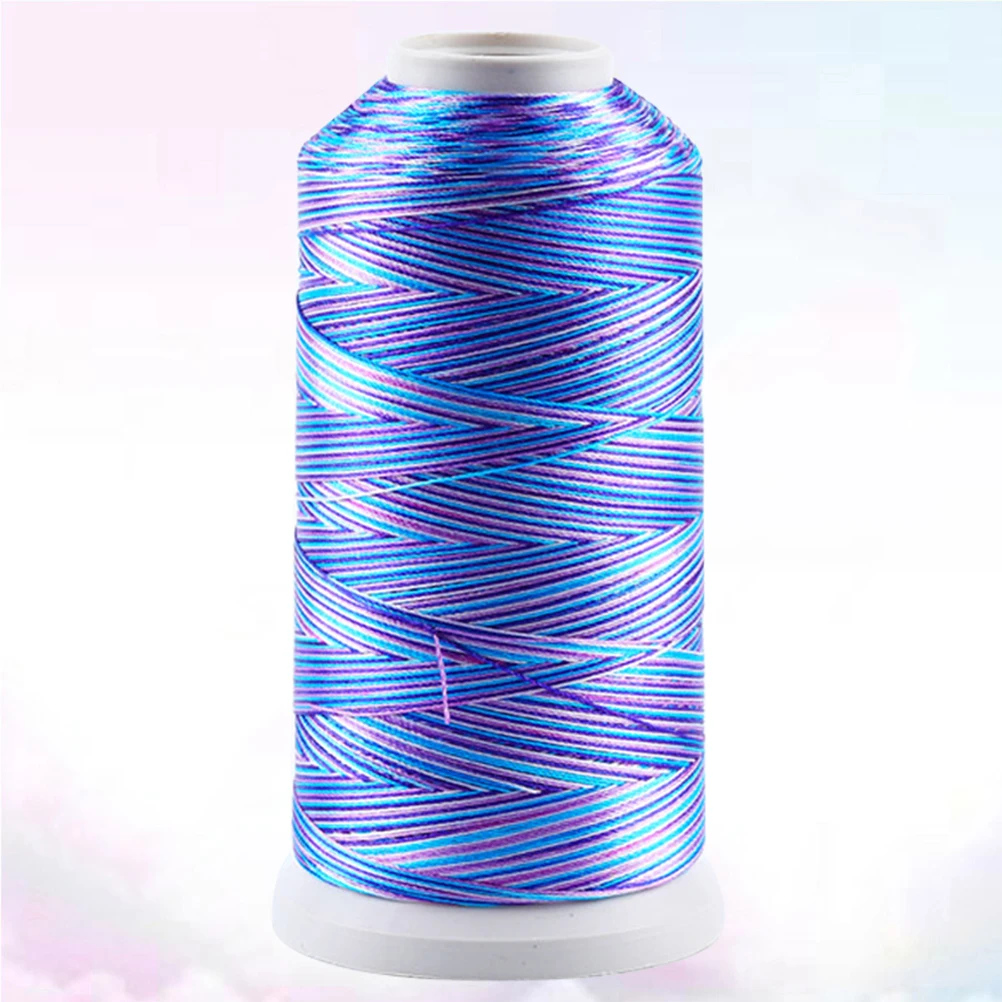 

Colored Ice Silk Thread Single Spool 3-Strand Durable High Strength Sewing Thread for Dress Making Carpet Stitching Jewelry
