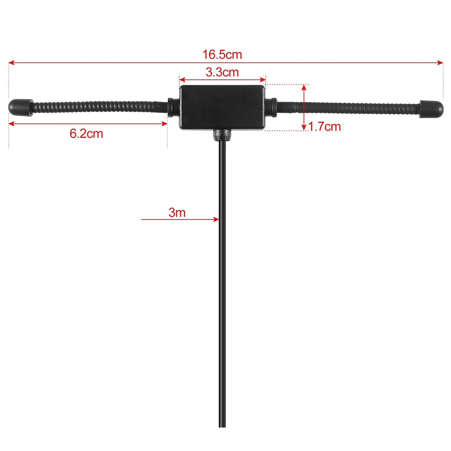 Theater Receiver FM Radio Antenna for Stereo Receiver Music System FM Radio Home Stereo Audio Video Home with Connector Adapters image 2