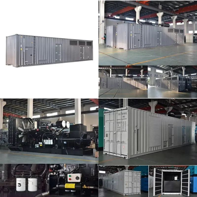 Standby Power Generator Canopy Type 1500kva 1200kw Emergency Eletrical Generator Station Factory Price