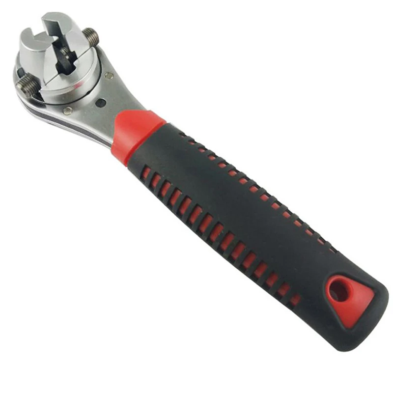 1Pc 6-22mm Torque Spanner Adjustable Ratchet Wrench With Non-Slip Handle, Plumbing Pipe Ratchet Wrench Repairing Tool 1/4-7/8 In