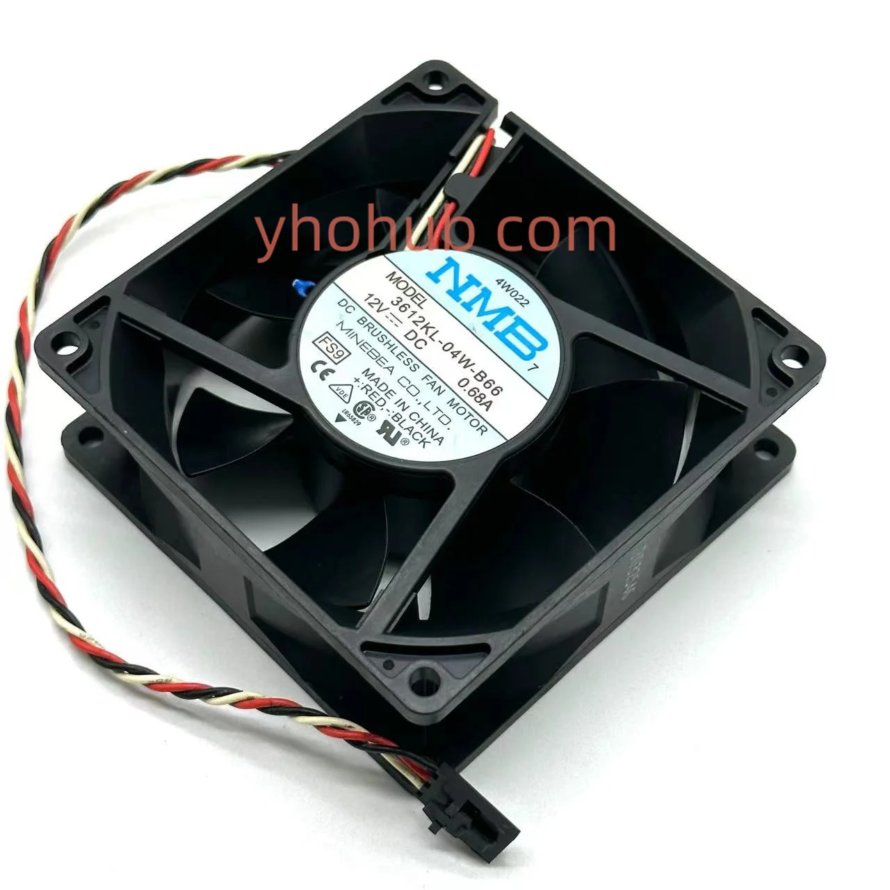 

NMB-MAT 3612KL-04W-B66 FS9 DC 12V 0.68A 92X92X32mm Server Cooling Fan