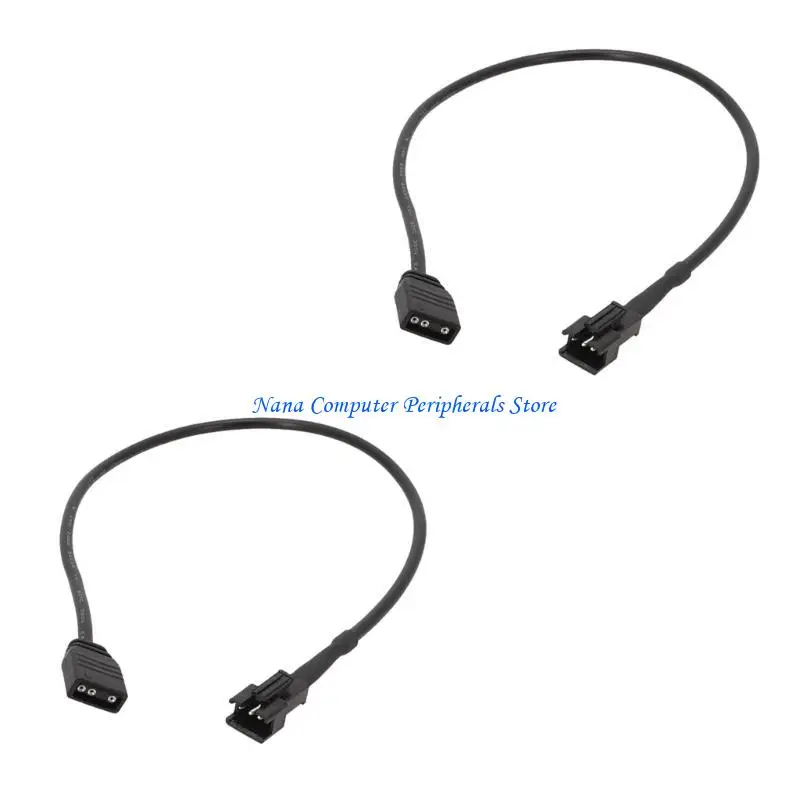 F68C 2Pieces ARGB Connectors Cable For DEEPCOOL/Lian Case Fan And LED Lighting