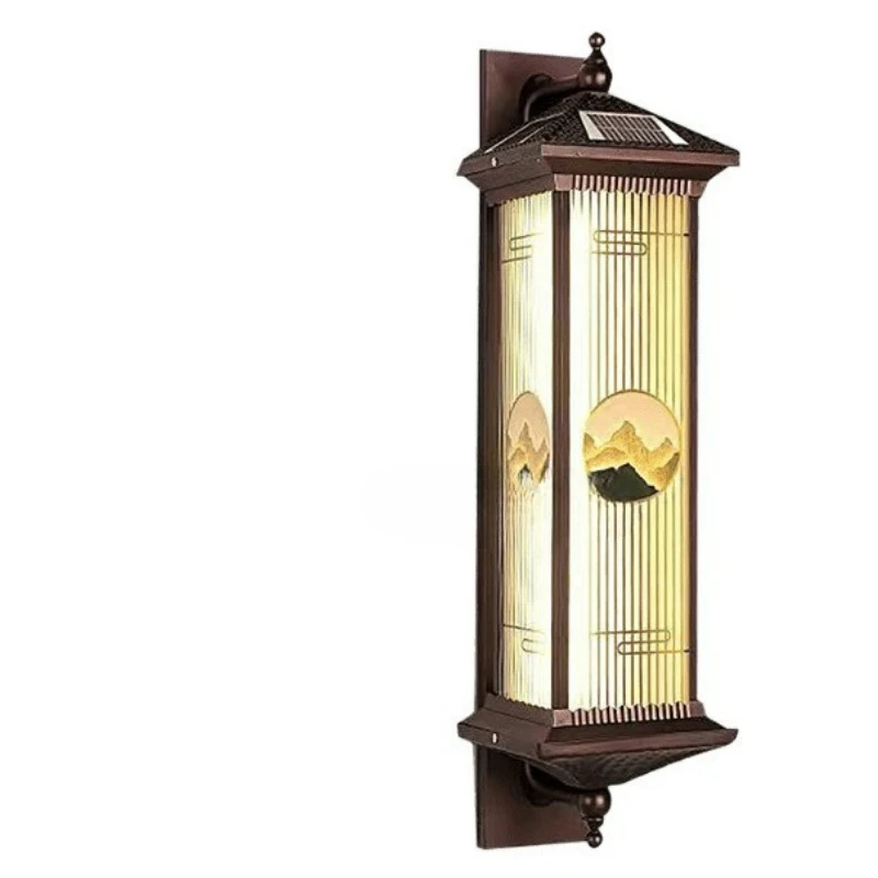 

Wall lamp Solar villa gate pillar Outdoor waterproof wall hanging lamp Outdoor courtyard