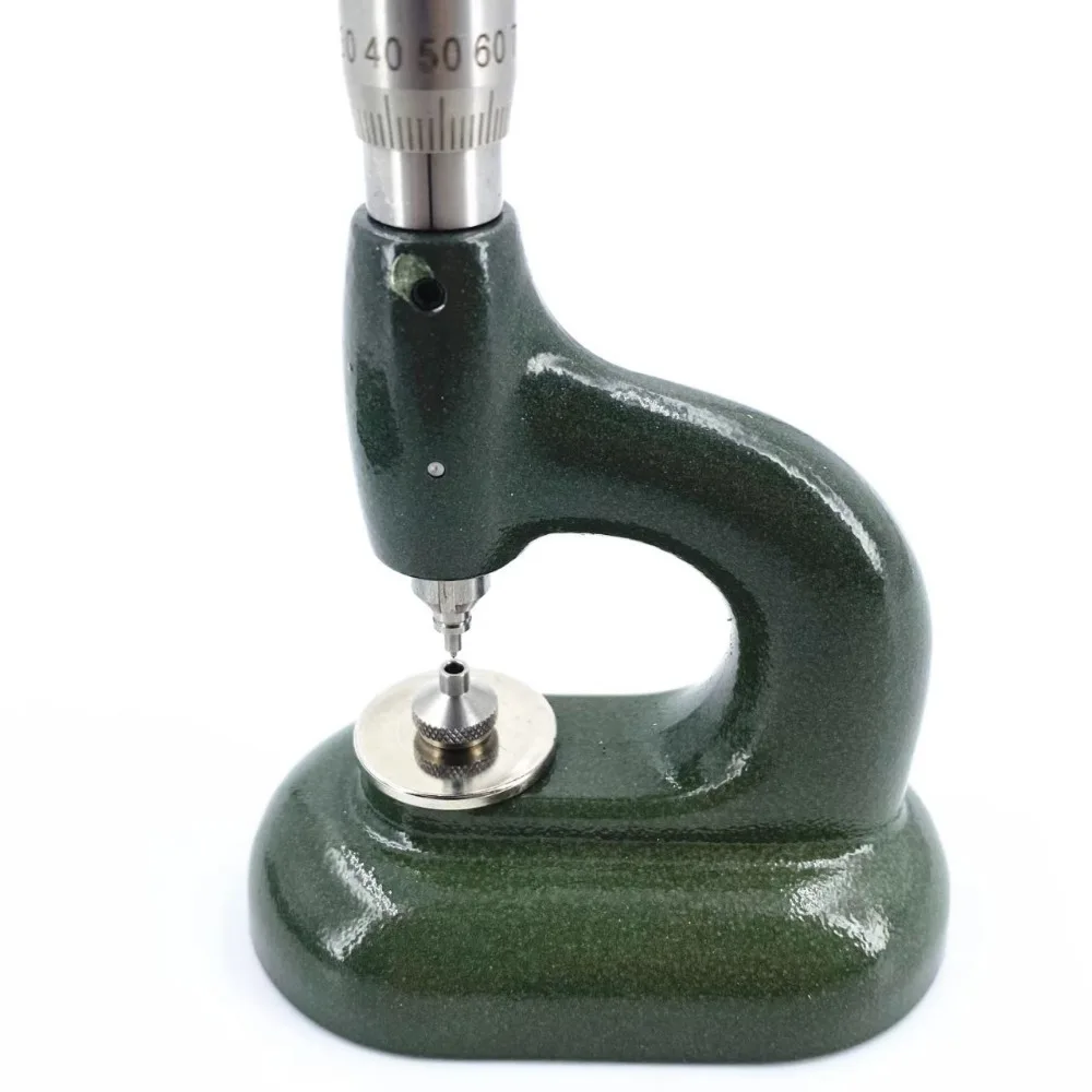 Watch Repair Tool Watch Press Set Watch Back Case Closer Watchmaker Jewelling Tool Aluminum Alloy Green With 48Pcs Dies