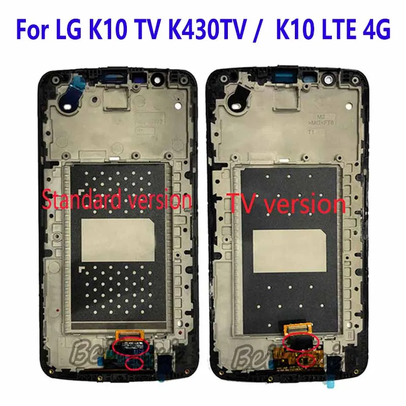 For LG K10 TV K430TV K430 K430Y K430H K410 K430DV K420N F670S F670K LCD Display Touch Screen Digitizer Assembly For LG K10 LTE