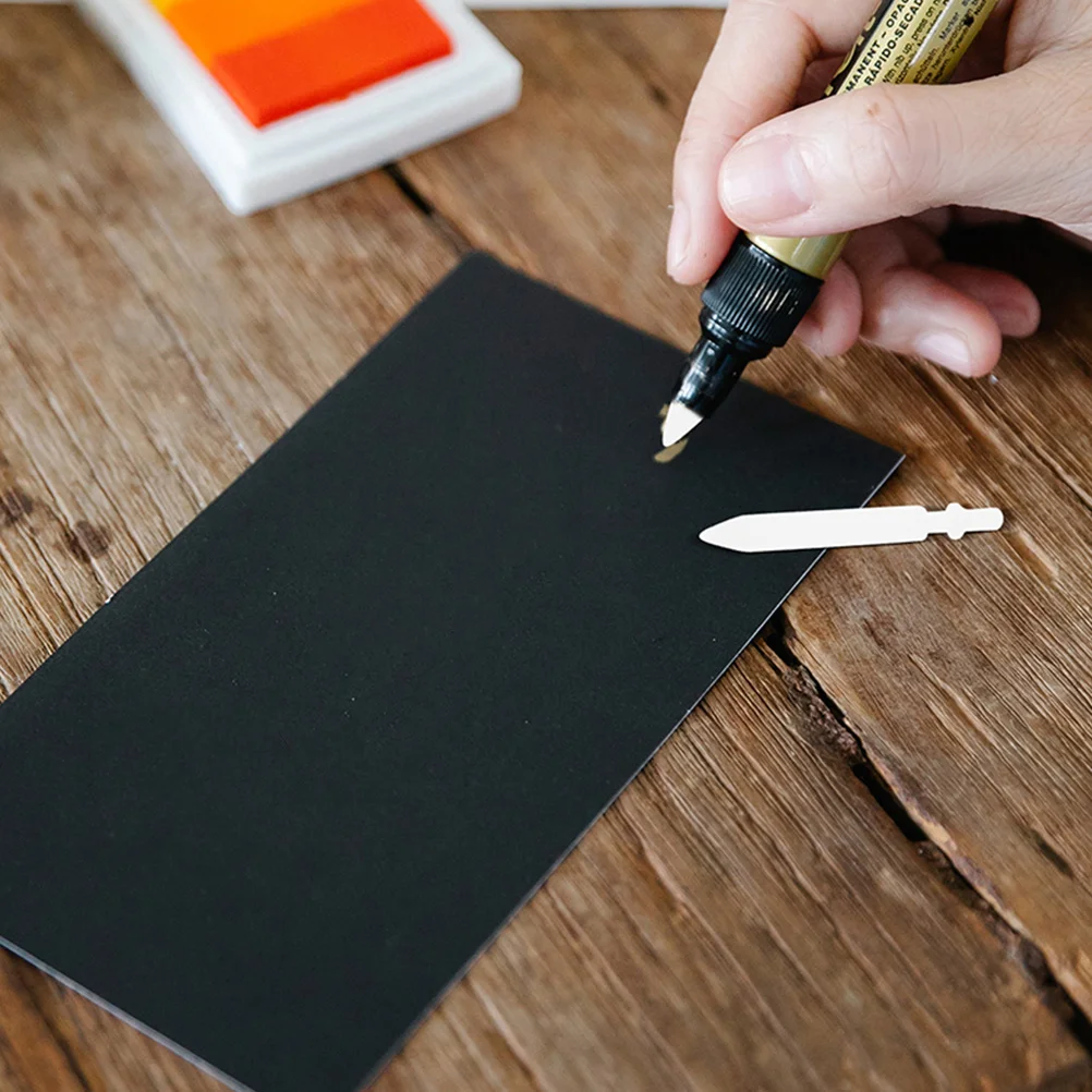 40 قطعة من رؤوس الاستبدال لعلامات الطلاء 0.7 مللي متر طرف رفيع متين من النايلون والبلاستيك القابل لإعادة الملء أدوات الكتابة الفنية