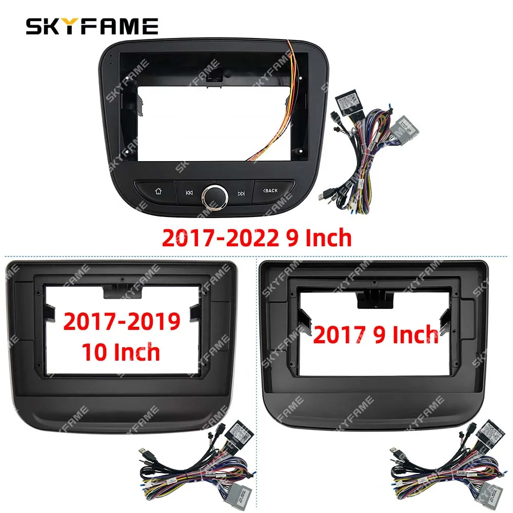 SKYFAME Car Frame Fascia Adapter Android Radio Dash Fitting Panel Kit For Chevrolet Equinox