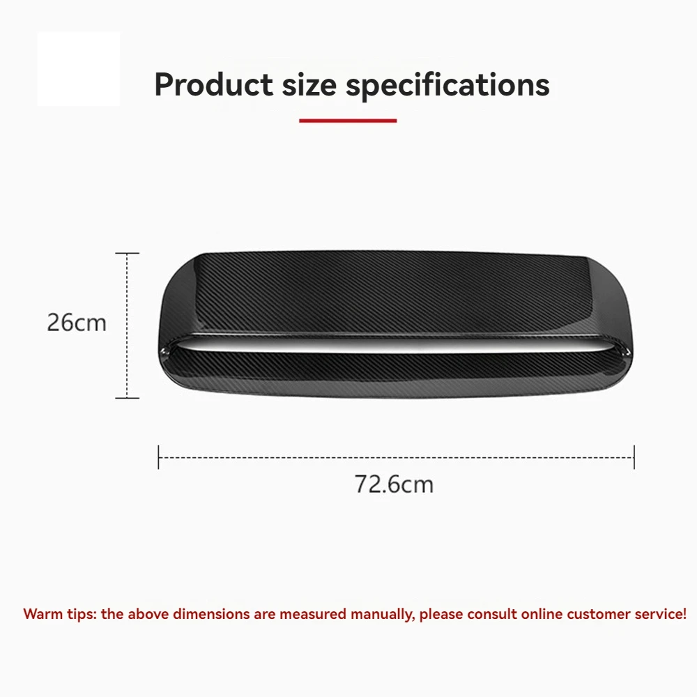 Car Styling Real Dry Carbon Fiber Engine Hood Air Vent  Fender Intake Scoop Trim Cover Sticker Decoration For Subaru WRX 2022+