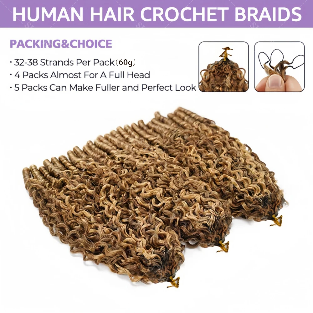 Cabello Humano Rizado Birmano - Water Wave Bulk Human Hair For Braiding reseña y precio