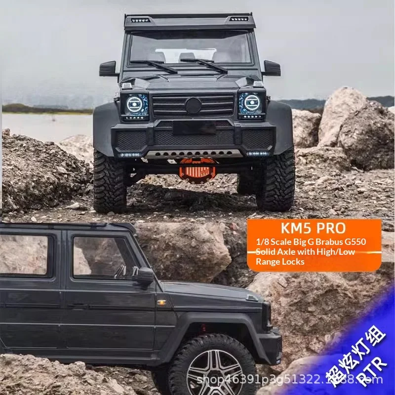 Km5 Pro 1/8 G550 4wd Rc Crawler 2 Speed Diff Lock Remote Control Electric Off Road Rtr