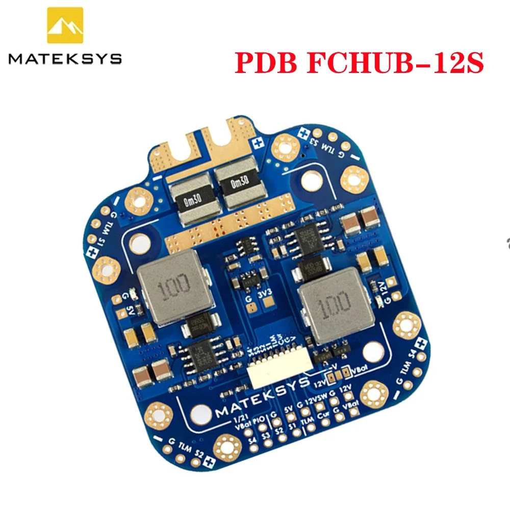 MATEKSYS PDB FCHUB-12S V2 Output 440A Current Sensor 3-12S for Multirotor X-Class Cinelifter RC FPV Drone