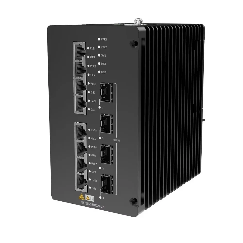 CloudEngine S5735I-S8U4XN-V2 8-Port Gigabit 4/10G SFP+ Industry Layer 3 Ethernet Switch