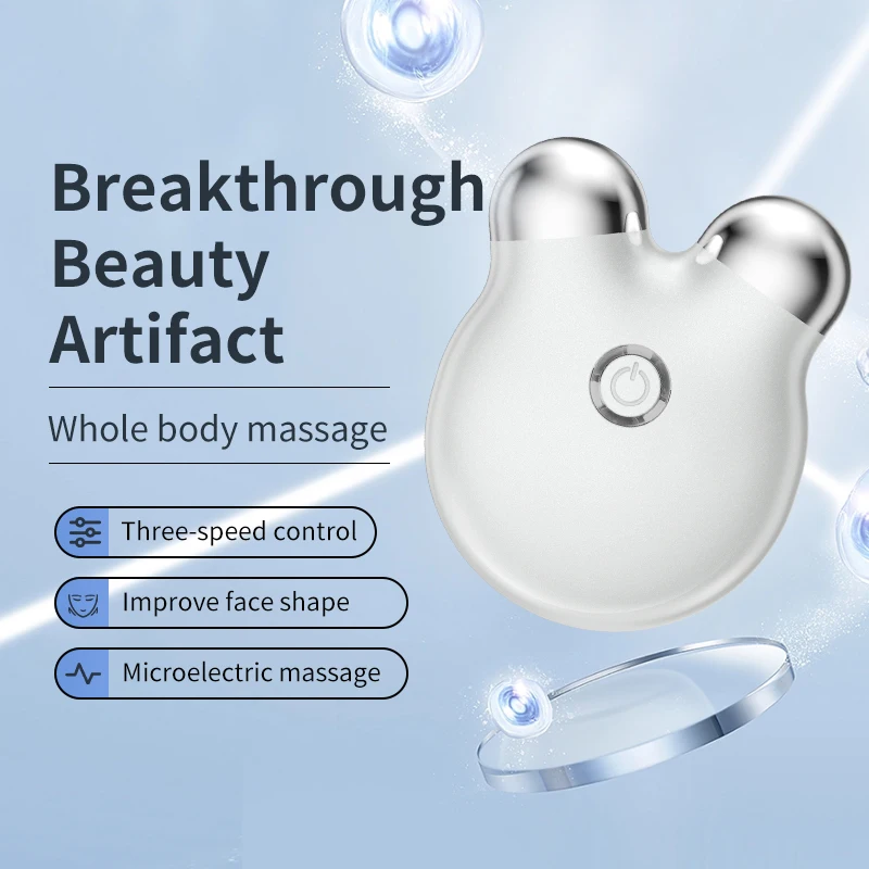 Massageador facial ems microcorrente máquina de lifting facial rolo aperto da pele rejuvenescimento beleza cuidados com a pele facial anti rugas