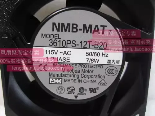 شحن مجاني ، العلامة التجارية الجديدة الأصلي 9 سنتيمتر 9225 3610PS-12T-B20 AC115V 7/6 واط التيار المتناوب مروحة التبريد