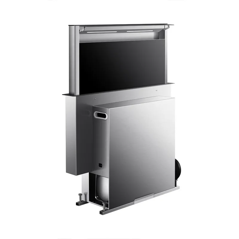 

Lifting Range Hood Countertop Hidden Hanging Cabinet Embedded Island Counter Bottom Exhaust Open Kitchen Side Suction