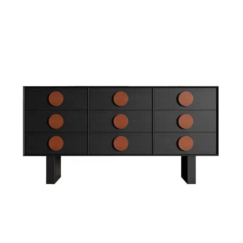 

Six-bucket and nine-bucket cabinets, antique solid wood decorative cabinets, living room storage, wabi-sabi French retro ent