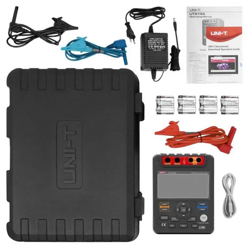 

UT513A AC DC Insulation Resistance Tester USB Data Transfer LCD Backlight Auto Range Data Storage