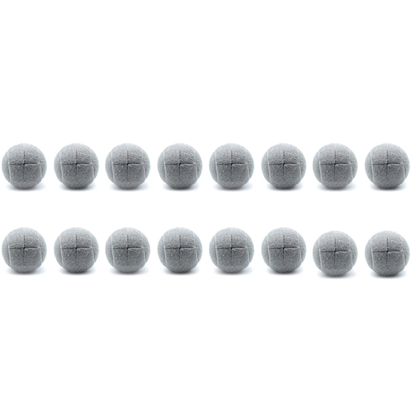 16 PCS Precut Walker Tennis Ball For Furniture Legs And Floor Protection, Heavy Duty Long Lasting Felt Pad Covering,Grey