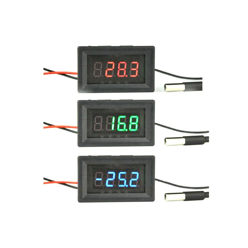 -50℃~150℃ LED digital thermometer temperature High-Low Alarm control NTC probe sensor for water Cooling Fish tanks aquarium