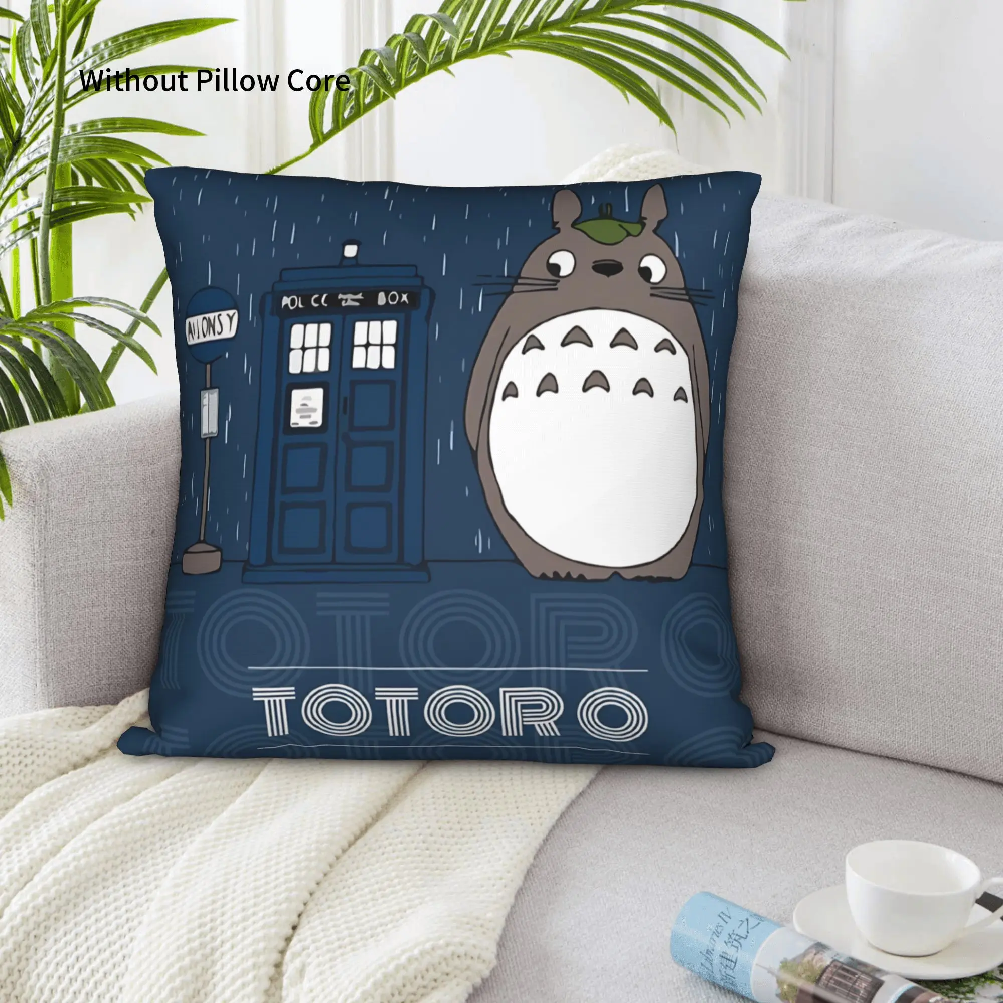1PC Anime My Neighbor Totoros Pillow Case Double-Sided Printing  Sofa Cushion Bedroom Bedside Pillow