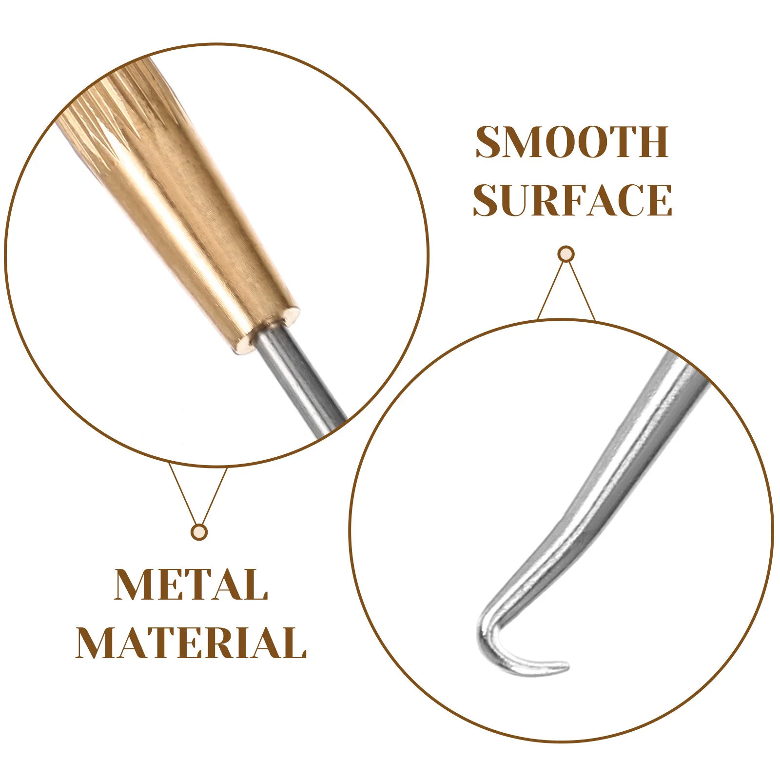 

Badminton Tennis Racket Stringing Hook Metal Threading Tool Comfortable Grip Sports Racket Stringing Fixing Tool for Precision