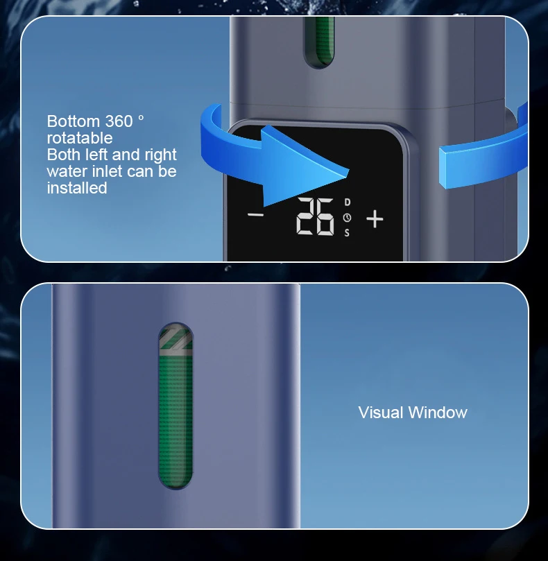 YenvQee Fully Automatic Intelligent Pre-filter Timed Cleaning 6T High-flow  Whole-house Water Purification Back Washing Filter