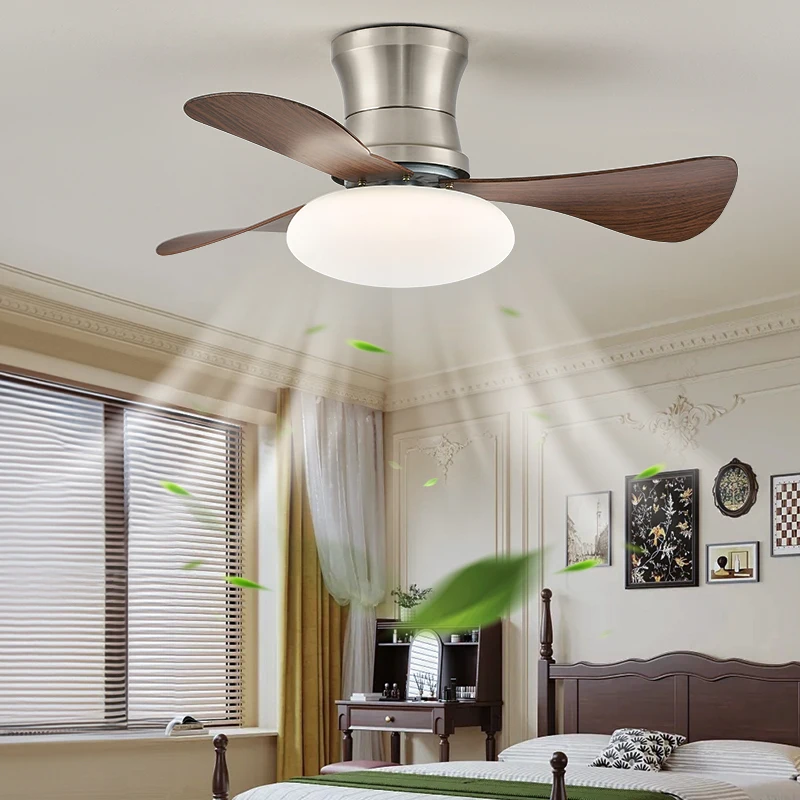 36inch Led Ceiling Fans Modern Simplicity Restaurant Electric Fan Household Ceiling Fan With Light And Control Ventilador Techo