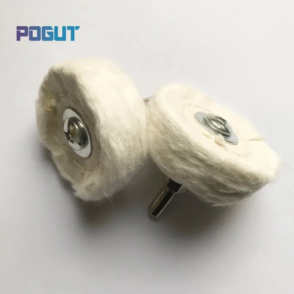 2 szt. 50*6mm Ściereczka Polerska Montowana na Trzpienie do Polerowania Jadeitu, Agatu i Biżuterii