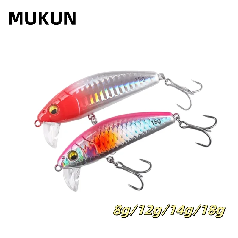 1PCS Mini Sinking Fishing Lures 8G/12G/14G/18G Sinking Minnow Artificial Hard Bait Perch Pike Trout Bass Fishing Lures