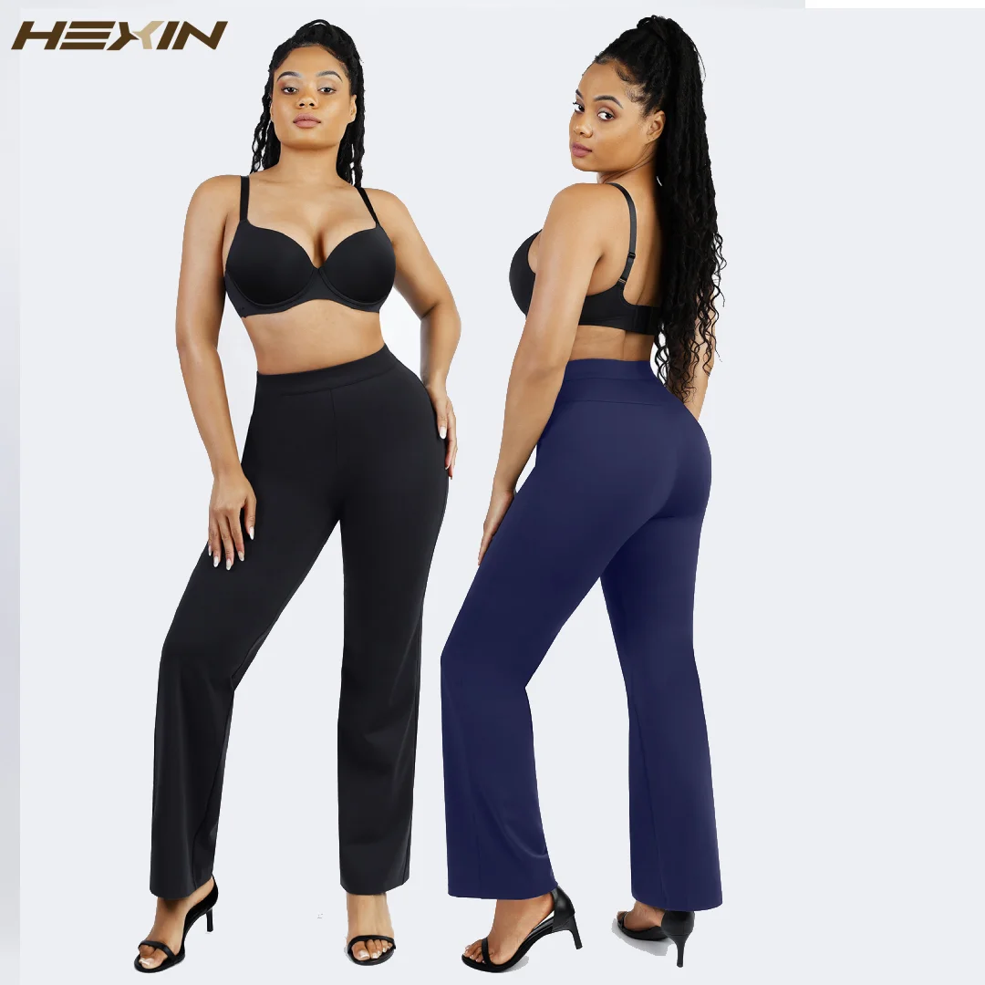 

Women High Waist Trimming Straight-leg Pants with Built-in Shaping Shorts Butt Lifter Fajas Slimming Body Shaper Shapewear faja