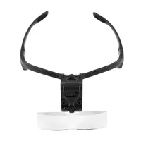 Magnifying Glasses with 2 LED Light, Eye Repair Magnifier, Optical Lens, 1.0/1.5/2.0/2.5/3.5X Magnifier Headband Loupe