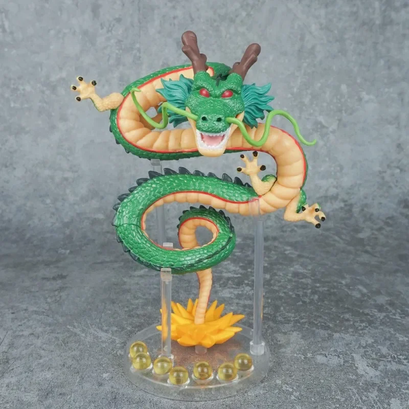 Dragon Ball Z Green Shenron anime figure action room ornament Model Statue Figurine Collection Toys 18cm for kids gifts birthday