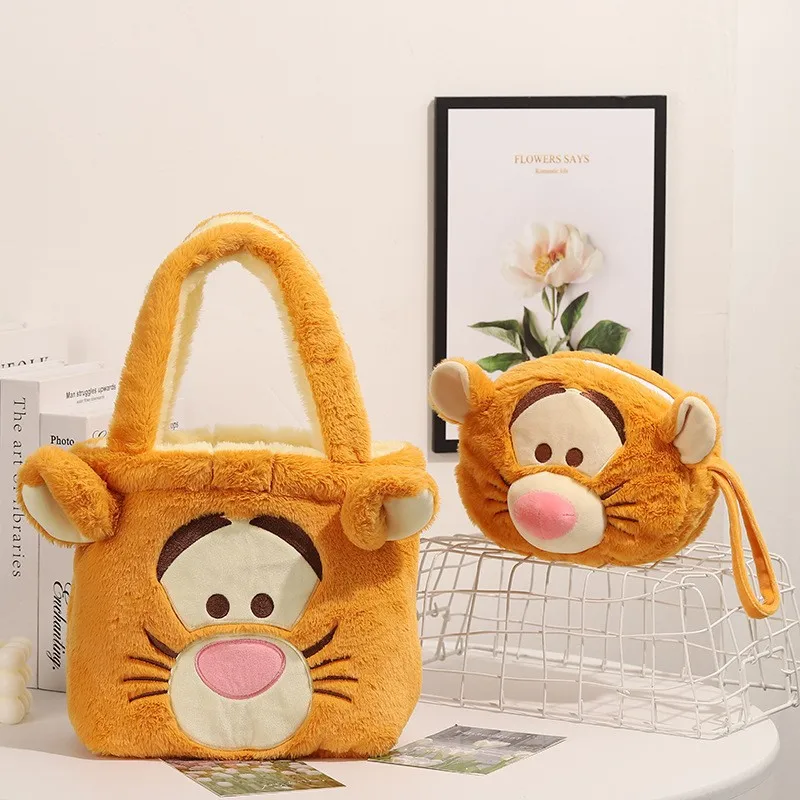 

Disney Winnie The Pooh Tigger Plush Tote Bag with Large Capacity Cute Casual Fashionable Light and Entertaining Crossbody Bag