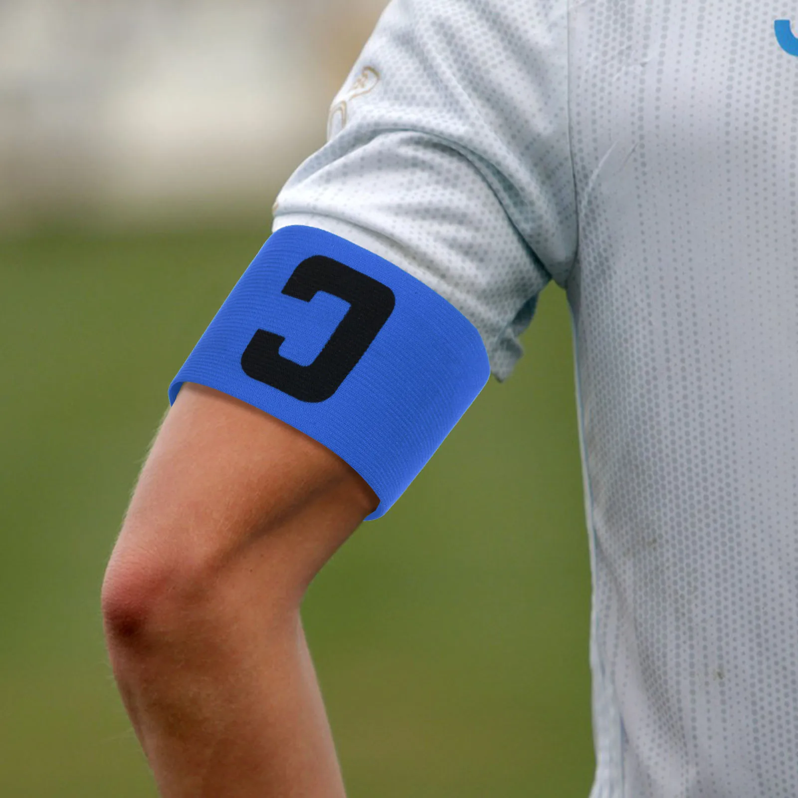 

6pcs Captain Armband Soccer Team Bands Football Winding Outdoor Sports Nylon Child Blue Durable Reusable Team Activities